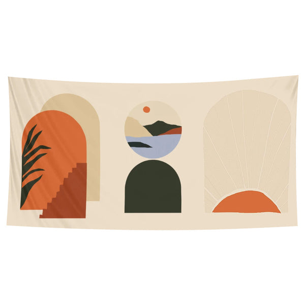 Tapestry Abstract Art 150X130cm Psychedelic Scene Bohemian Decorative Sheet Tapestries