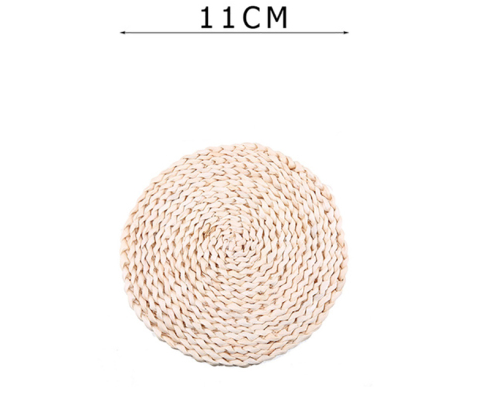 Round Woven Coasters Placemats