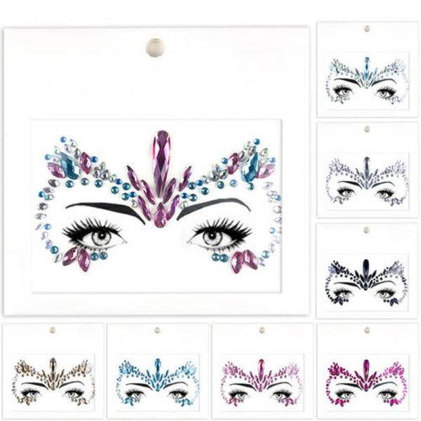 Acrylic Diamond Festival Costumes Face Stickers