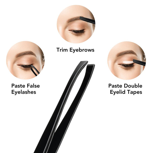 11Pcs Professional Eyebrow Trimming Tool Set Shaping Knife Tweezers Comb Pencil Kit Clippers & Trimmers