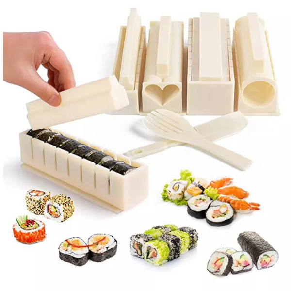 11Pcs Set Diy Non Stick Professional Sushi Making Kit Rolling Molds Sushi Kits