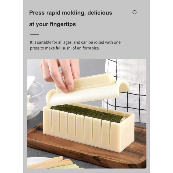 11Pcs Set Diy Non Stick Professional Sushi Making Kit Rolling Molds