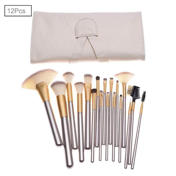 Brushes Makeup Elegant Champagne Gold Up Set Cosmetic Tools