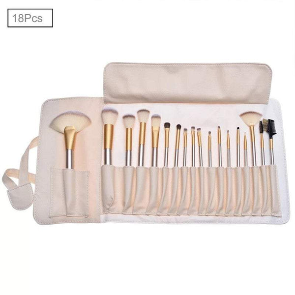 Makeup Elegant Champagne Gold Up Set Cosmetic Tools Brushes