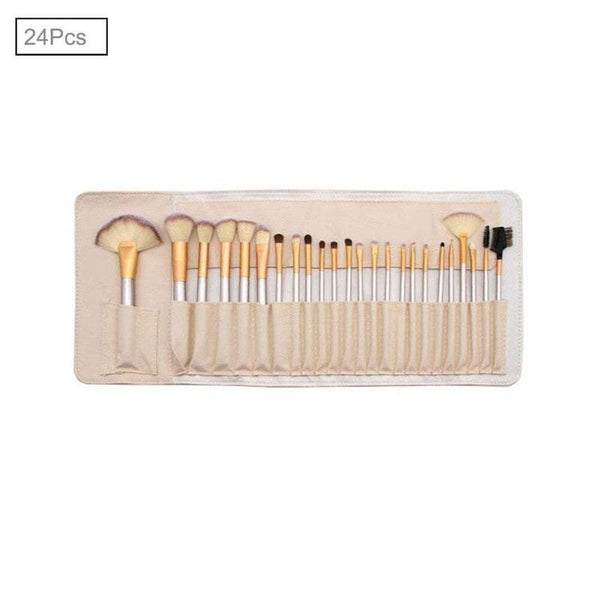 Brushes Makeup Elegant Champagne Gold Up Set Cosmetic Tools