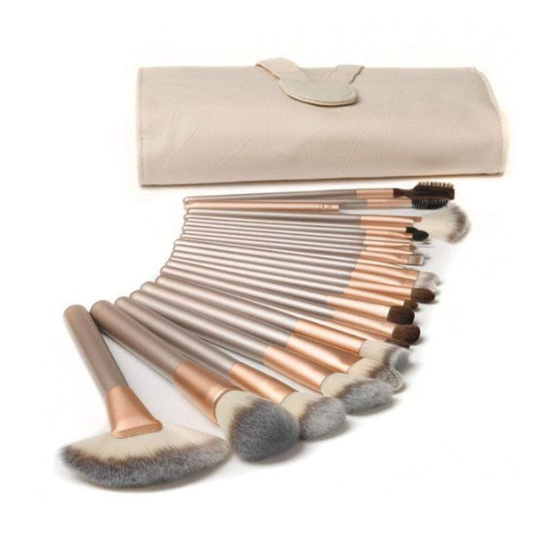 Brushes Makeup Elegant Champagne Gold Up Set Cosmetic Tools