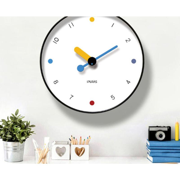 12 Inch Simple Two Needle Classic Silent Wall Clock Home Living Room Office Decoration Wall Clocks