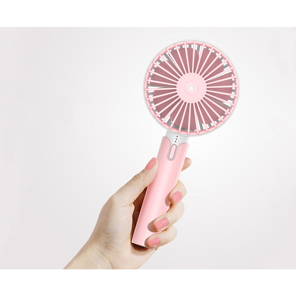 1200Mah Quiet Sound Mini Fan Portable Hand Held Pink
