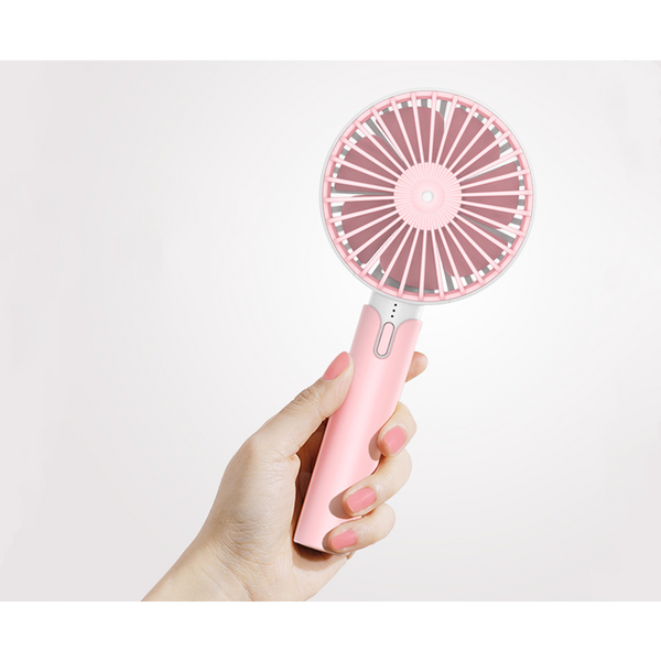 1200Mah Quiet Sound Mini Fan Portable Hand Held Pink Portable Fans