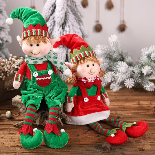 48Cm Cute Christmas Elf Soft Toy Decoration
