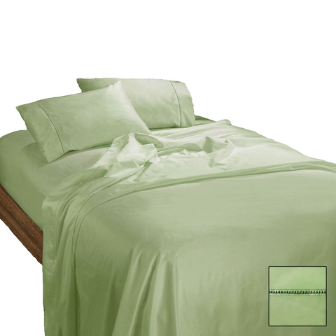 Ramesses 1100Tc Egyptian Cotton Sateen Sheet Set Mint Sheets