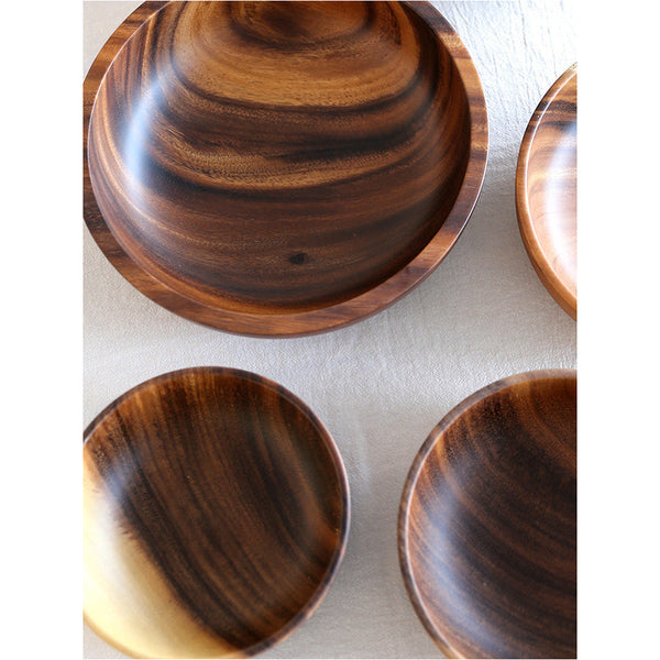 Kitchen Natural Wooden Bowl Household Fruit Salad For Home Restaurant Food Container Utensils Note The Size Hot Bowls