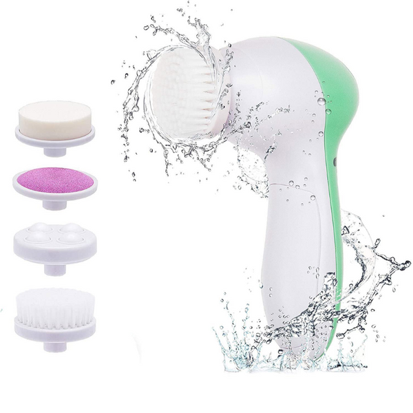5 In 1 Face Cleansing Brush Facial Electric Wash Machine Deep Cleaning Pore Skin Care Massage