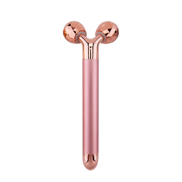 Massagers 24K Gold Energy Beauty Bar Facial Face Massager 3D Roller Electric Sonic T Shaped