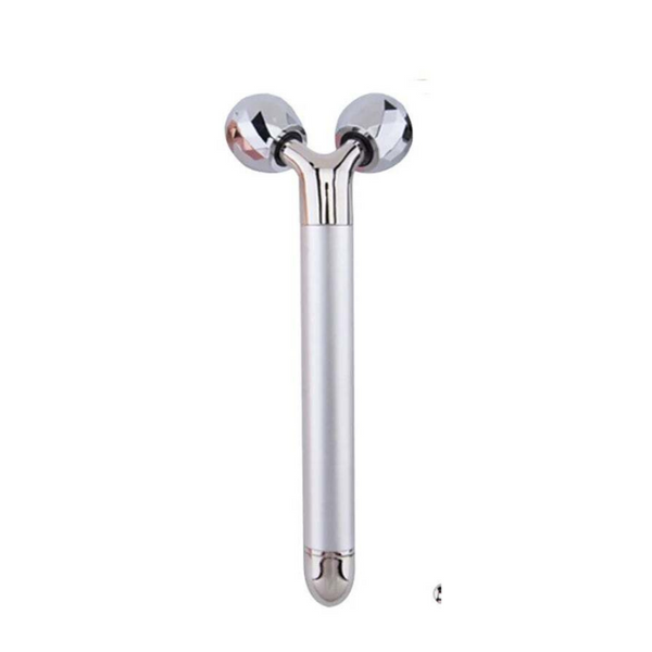 Massagers 24K Gold Energy Beauty Bar Facial Face Massager 3D Roller Electric Sonic T Shaped