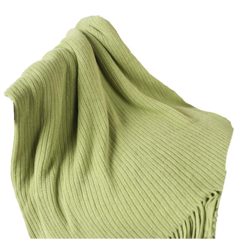 125Cm X 150Cm Warm Cozy Knitted Throw Blanket Green