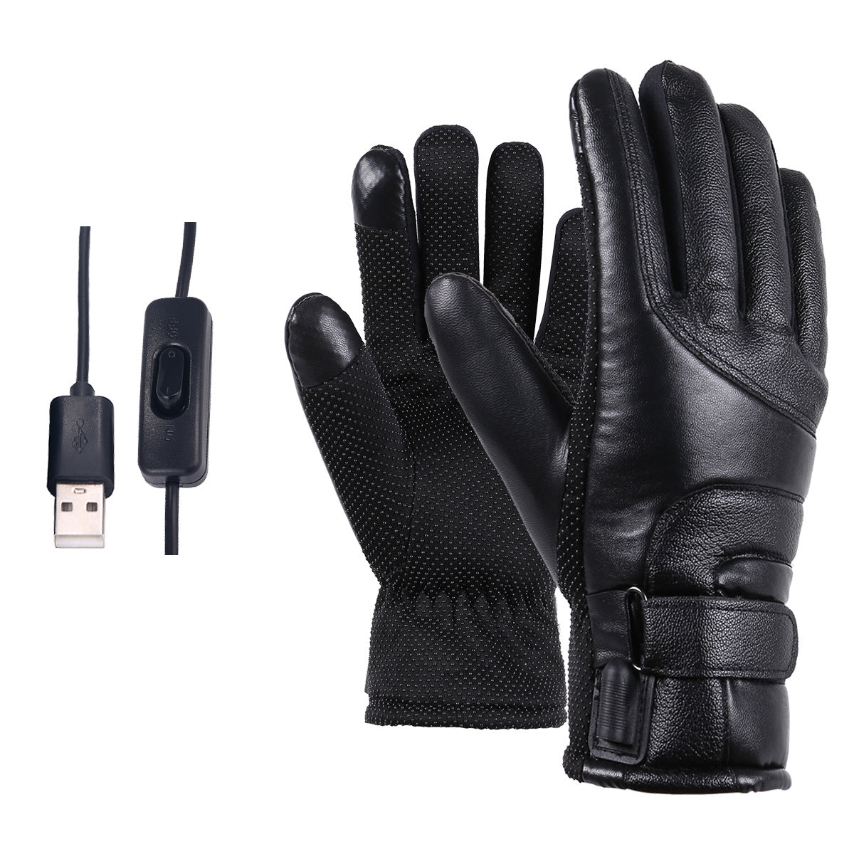 Gloves & Mittens Winter Electric Heated Gloves Windproof Cycling Warm Heating Touch Screen Skiing