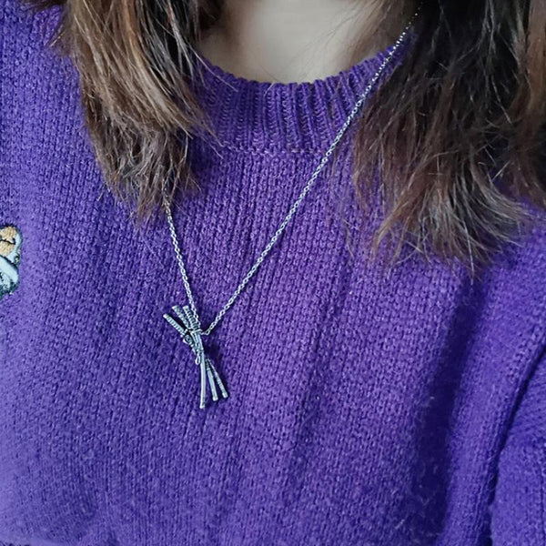 Veile Studios Cool Necklace Sauron Three Knife Pendant Alloy Fashion Accessories Necklaces & Pendants