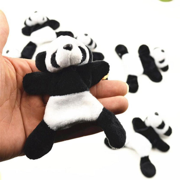 6Pcs / Set Cute Soft Plush Panda Fridge Mag Nets Refrigerator Magnets