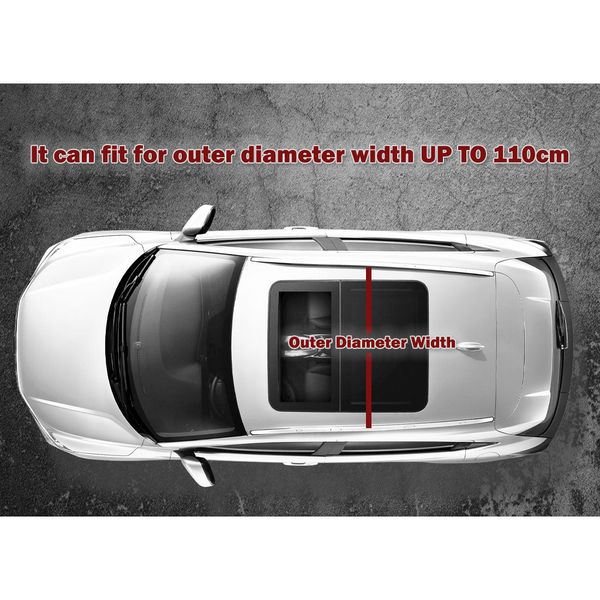 Bh 125Cm Universal Adjustable Aluminum Alloy Car Roof Rack Cross Bars Carrier Lock Roof Racks