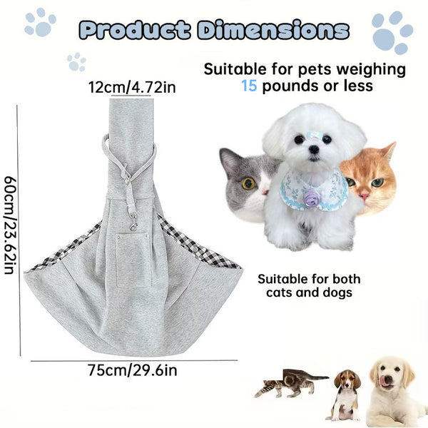Pet Carrier Bag For Small Dogs & Cats Up To 7.5Kg Lightweight Shoulder Travel Hiking And Outdoor Use Pet Transport