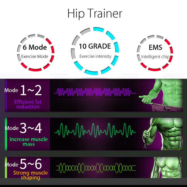 Ems Hip Trainer Abs Stimulator Buttocks Training Fitness Equipment For Home Gym