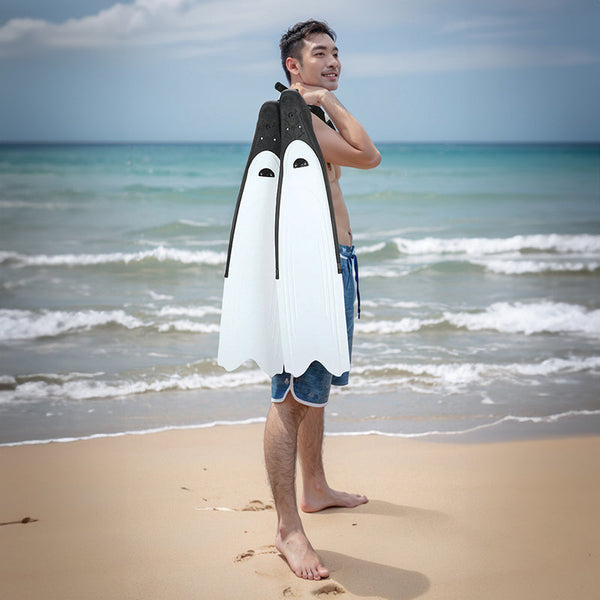 Professional Freediving Long For Spearfishing Diving Snorkeling Pp+Tpr Anti Skid Fins