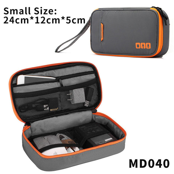 Travel Essential Cable Organizer Bag: A Compact Storage Solution For Charging Cords Chargers And Accessories. Cable Ties & Organisers