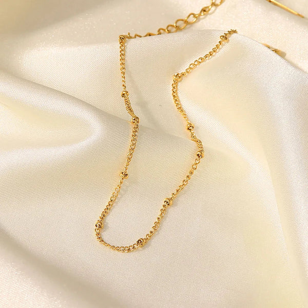 Stainless Steel Bead Anklet Anklets