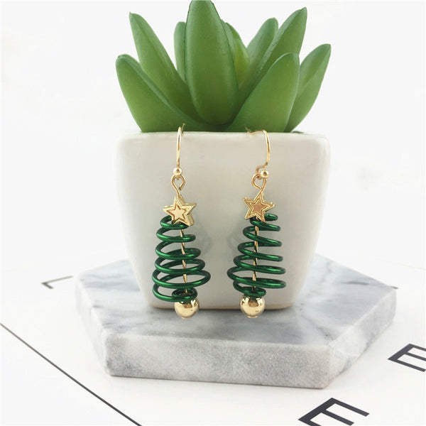 Veile Studios Christmas Tree Star Diy Fashion Jewellery For Women Earrings