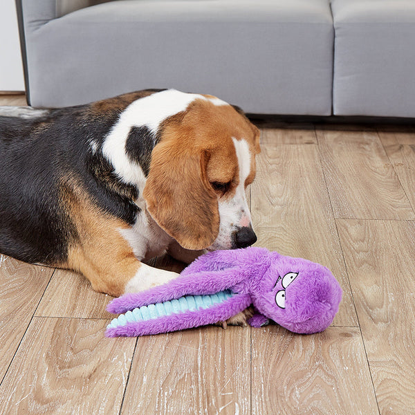 Octopus Shaped Indestructible Plush Dog Toy Squeaky & Bite Resistant Pet Supplies Dog Toys