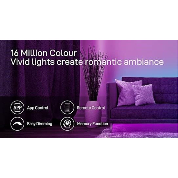 12M Led Strip Lights Rope For Bedroom And Home (5050 App With Remote Control) Smart Light Strips