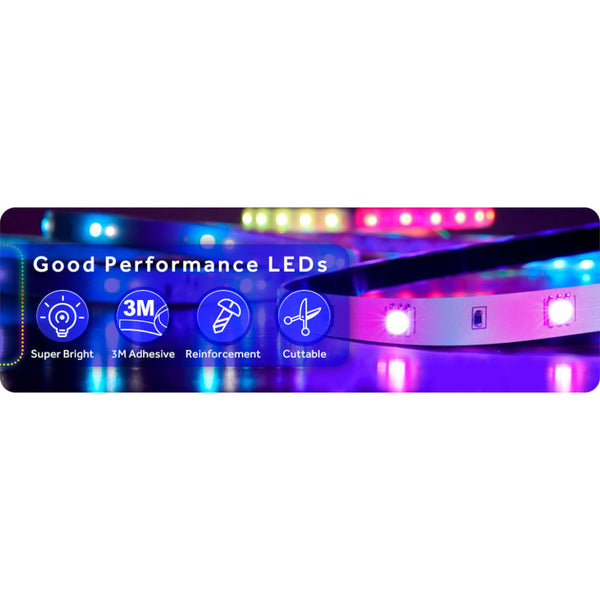 12M Led Strip Lights Rope For Bedroom And Home (5050 App With Remote Control) Smart Light Strips