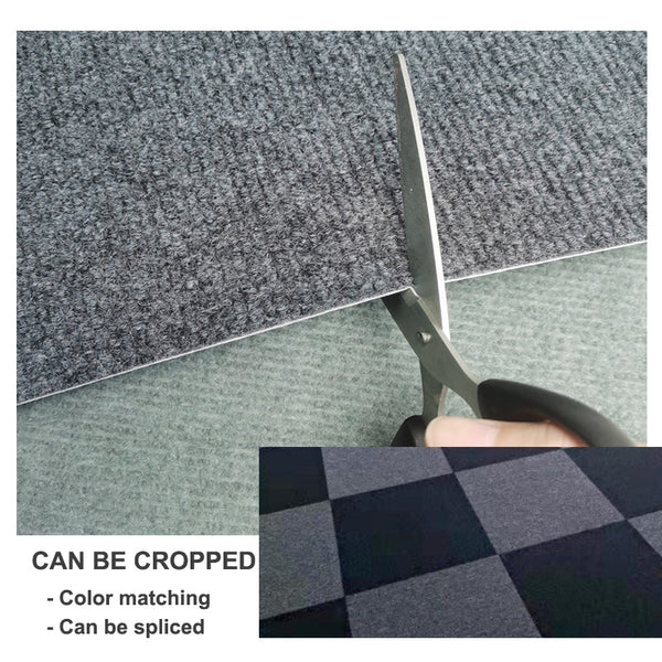 Splicing Mat Black 30X30cm 10 Pieces Removable Self Priming Non Slip Rugs Door Mats & Floor Mats