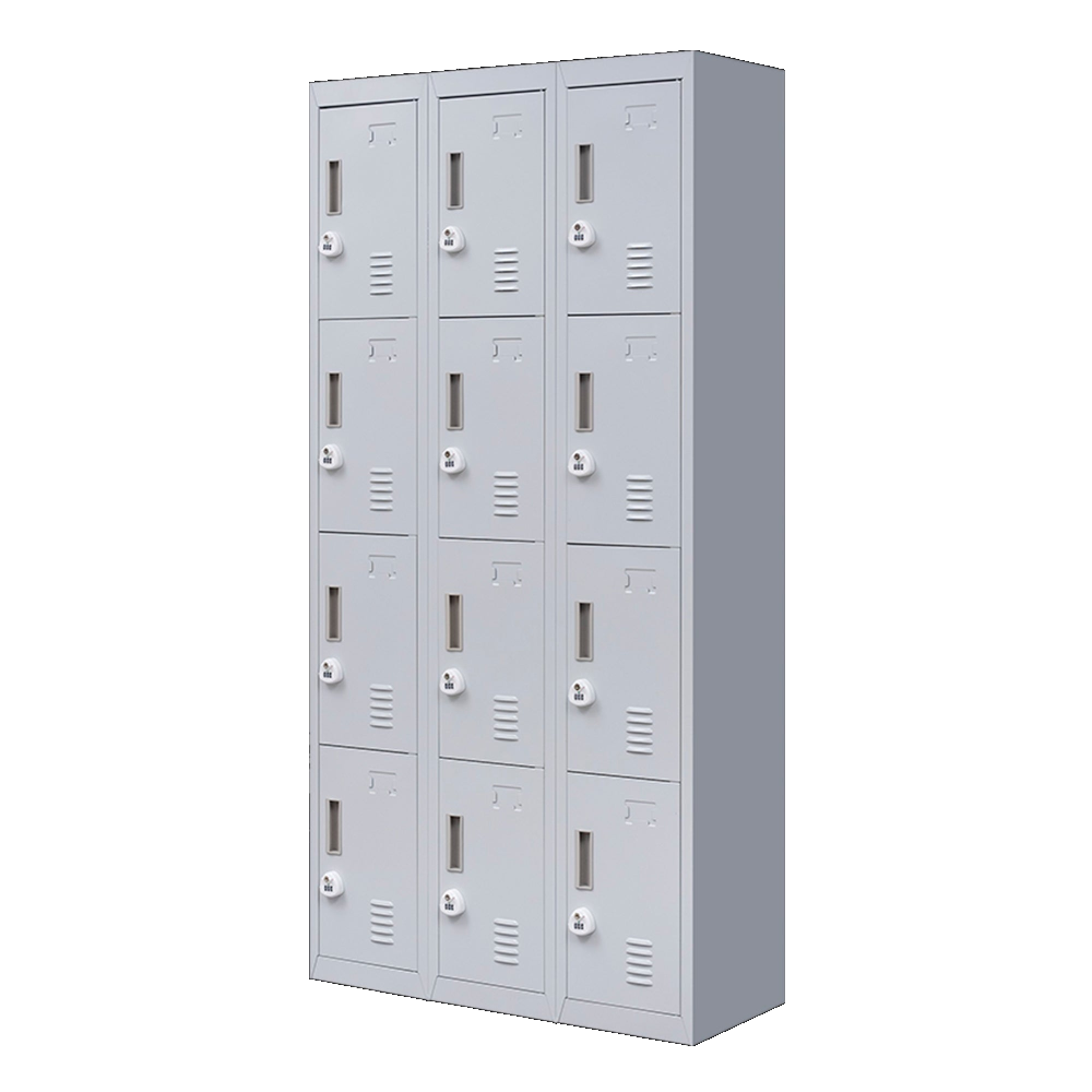 12 Door Locker For Office Gym Shed School Home Storage 3 Digit Combination Storage Units