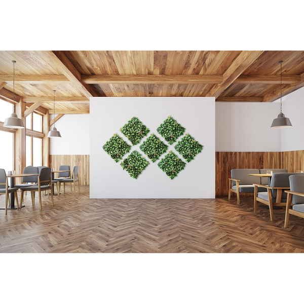 12 X Artificial Plant Wall Grass Panels Vertical Garden Tile Fence 50X50cm