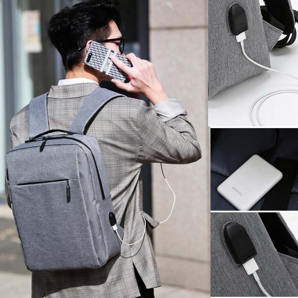 Usb Charging Backpacks For Men Waterproof Oxford Cloth Bag Multi-Function Laptop Rucksack Male Business Casual Bagpack