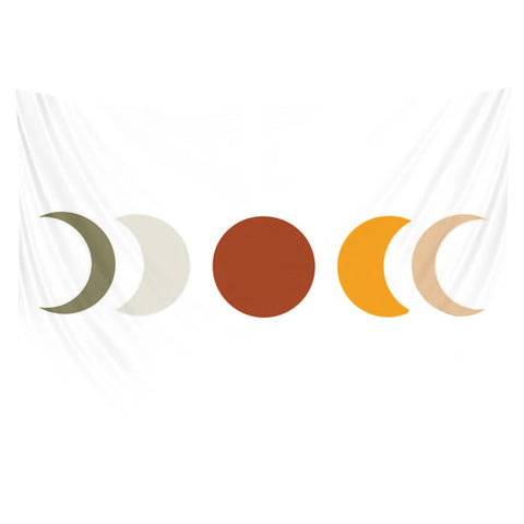 Tapestry Moon Phases 150X100cm Psychedelic Scene Art Bohemian Decorative Sheet Tapestries