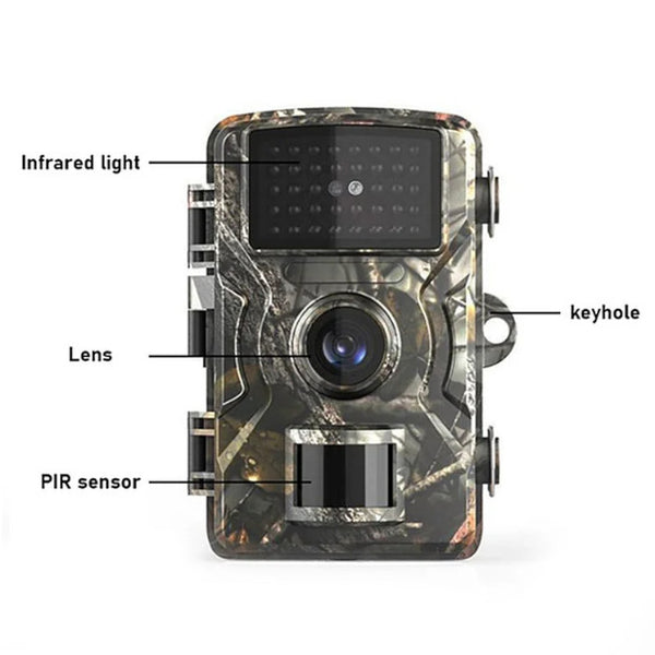 12Mp1080p Wildlife Trail Game Camera Motion Activated Security Ip66 / 16Gb 32Gb Tf Card Scouting Security Cameras