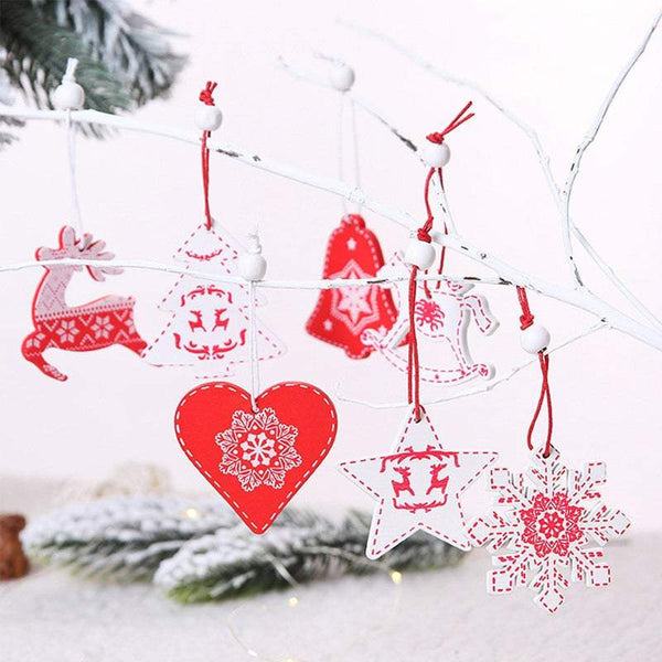 Christmas Tree Decorations 12Pcs / Box Ornaments With Hanging Seasonal Decorations