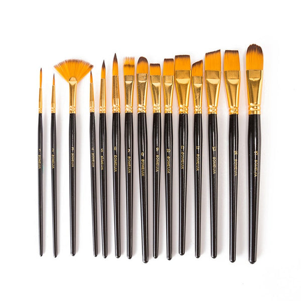 12Pcs Paint Brush Set Palette With Brushes Carrying Case For Watercolor Oil Acrylic Painting Artists Brushes