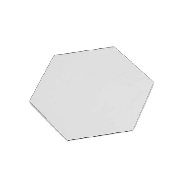 12Pcs 10Cm Mirror 3D Sticker Hexagonal Decoration Silver Wall Stickers
