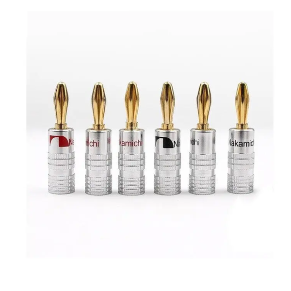 12Pcs Gd Amp Speaker Banana Plug Connectors Audio Cable Plugs & Jacks