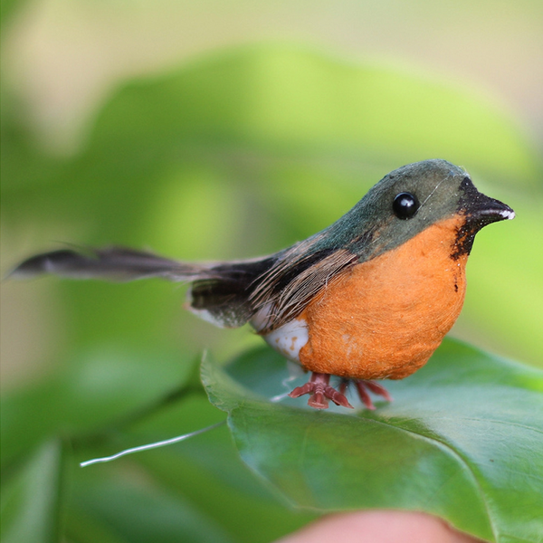 12Pcs Foam Artificial Robin Sparrow Birds Garden Yard Emulation Xmas Tree Decor Seasonal Decorations