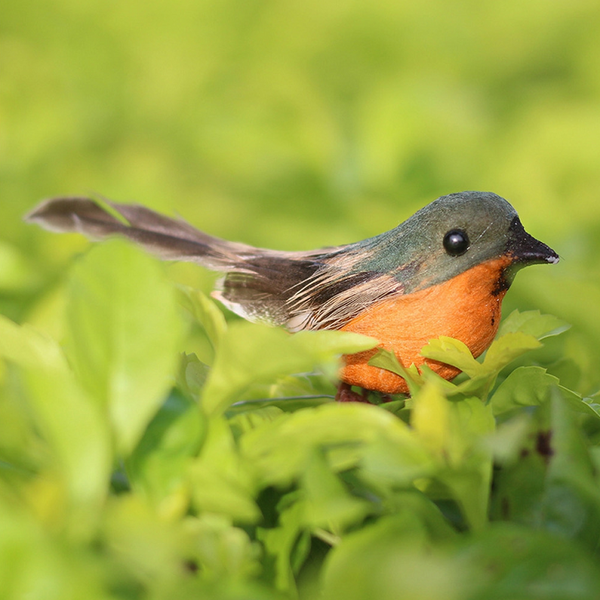 12Pcs Foam Artificial Robin Sparrow Birds Garden Yard Emulation Xmas Tree Decor Seasonal Decorations