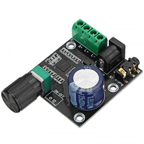 12V Mini Hi Fi Pam8610 Audio Stereo Amplifier Board X 10W Dual Channel Class Black Development Kits & Boards