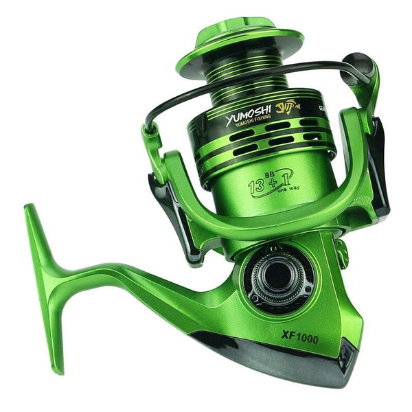 Ball Bearings Spinning Fishing Reel Green Reels