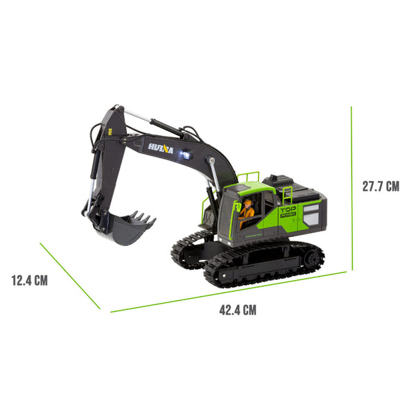 1:18 Scale 13 Channel Alloy Remote Control Excavator Construction Vehicle With Lights Sound And Steam Other Rc Model Vehicles & Kits