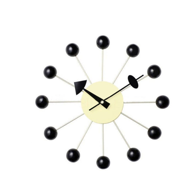 13 Inch Simple Candy Wall Clock Solid Color Colored Silent Suitable For Living Room Dining Black Wall Clocks