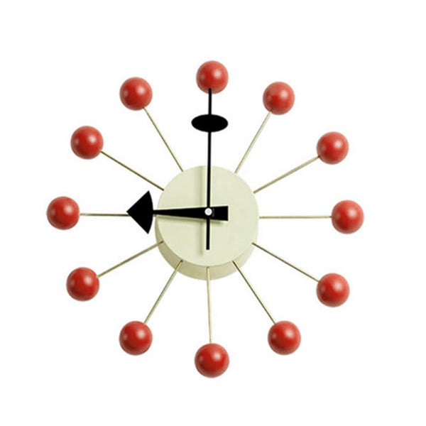 13 Inch Simple Candy Wall Clock Solid Color Colored Silent Suitable For Living Room Dining Black Wall Clocks